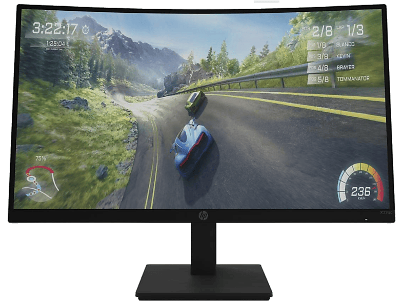 HP X27c curvo 27 Full HD 1 ms 165 Hz 1 HDMI EyeSafe® Negro