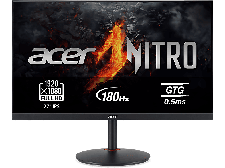 Acer Nitro XV270 M3 27 Full-HD 180Hz 1 ms IPS 2x HDMI 2.0 1x DisplayPort 1.2 FreeSync Premium Altavoces integrados Negro