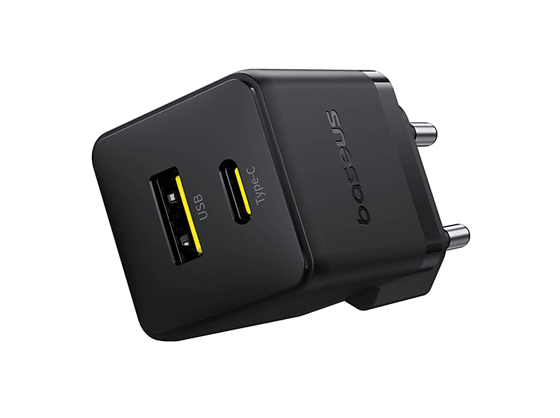 Baseus PALM 20W Carga rápida Tamaño extrapequeño Carga simultánea Control inteligente de temperatura Universal Negro