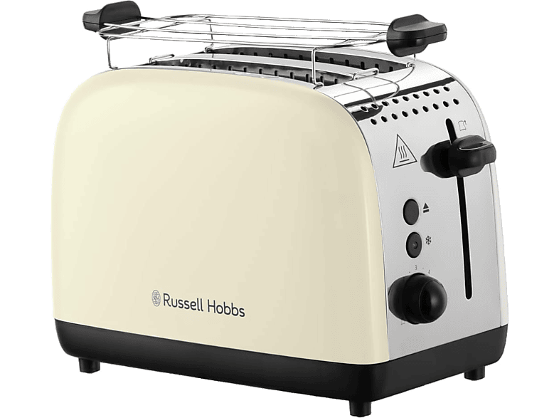 Russell Hobbs Colours Plus 1600 W 2 Ranuras Extra Largas 6 Niveles de Tostado Cream