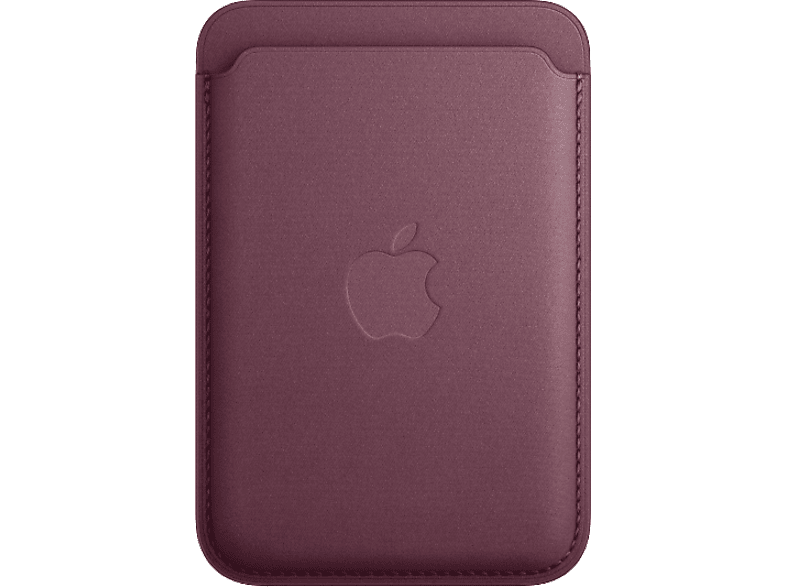 APPLE Cartera de trenzado fino con MagSafe para el iPhone Rojo mora