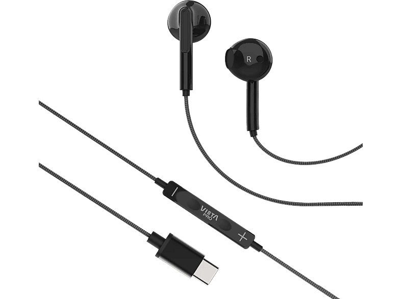 Vieta Pro Homy 2 Intraurales Micrófono y control multimedia integrado USB-C Negro