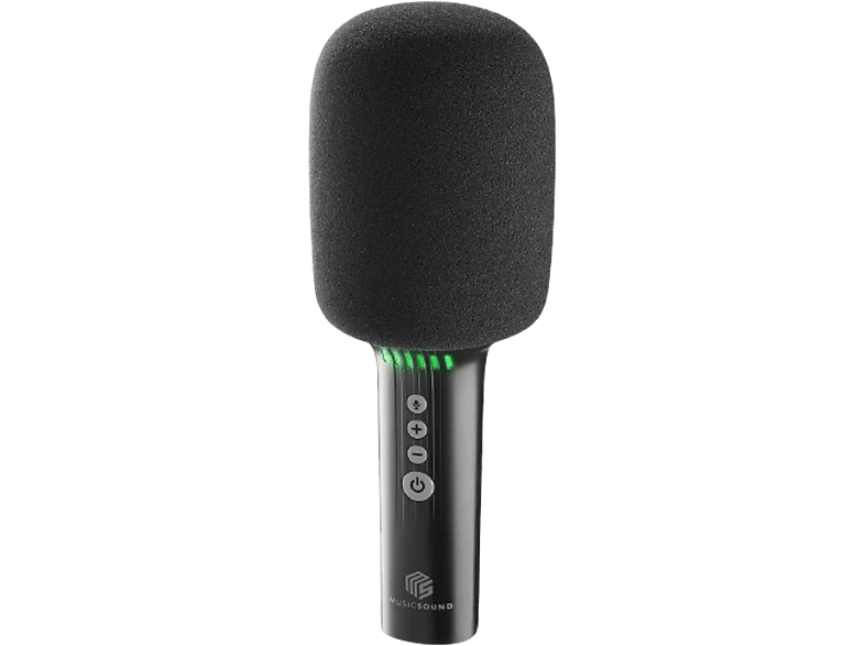 Music Sound Superstar BTSPKMSMICK Altavoz con micrófono 4 Efectos de Voz Luces RGB Autonomía 8 Horas Negro