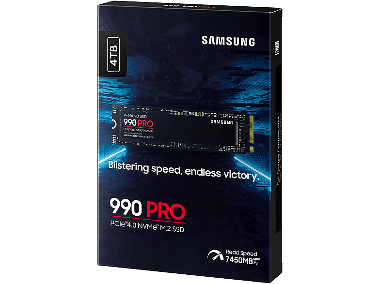Samsung MZ-V9P4T0B 990 PRO 4TB  PCI Express 4.0 Negro
