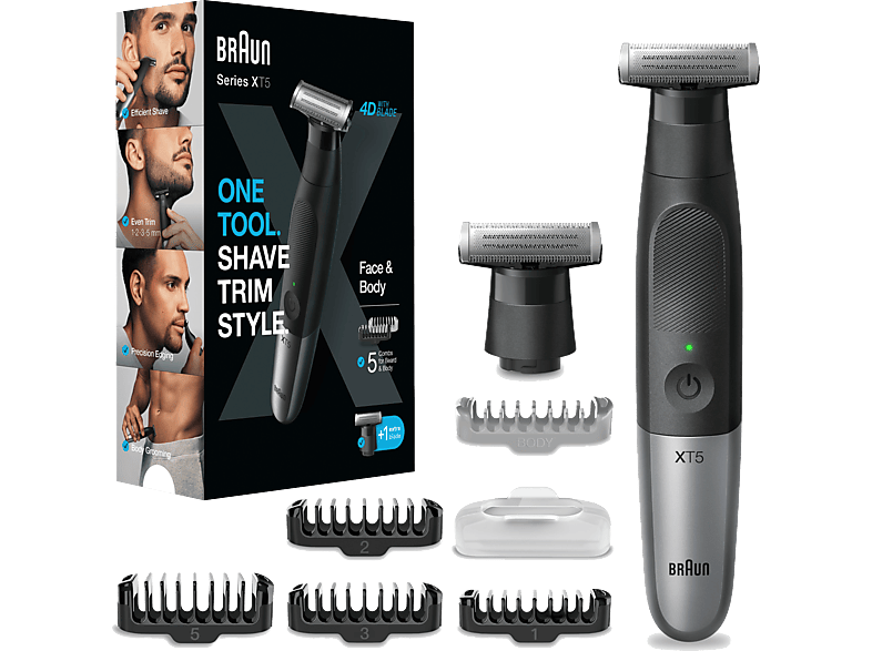Braun Series X XT5110 Recortadora De Barba Lámina 4D Autonomía 45 min