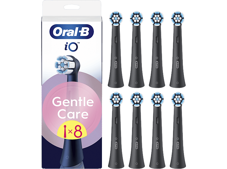 Oral-B iO Gentle Care Pack de 8 unidades Para encías sensibles Negro