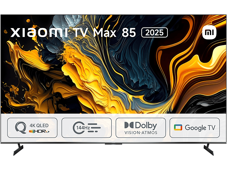 Xiaomi TV Max 85 QLED 4K Smart TV con Google 120-240Hz Dolby Vision - Atmos Gris oscuro