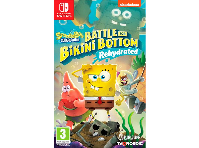 Nintendo Switch Bob Esponja Battle for Bikini Bottom Rehydrated
