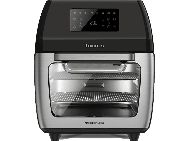 Taurus AF1700DX 1700 W 12 l 8 Programas Puerta transparente Circulación del aire 360º  Negro