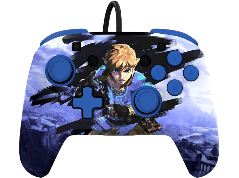 PDP Rematch Wired Zelda Warrior Link Nintendo Switch Con Cable USB Link