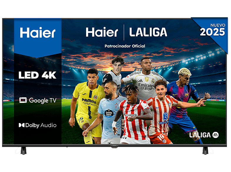 Haier H75K85FUX UHD 4K Google TV Smart TV Dolby Audio Negro