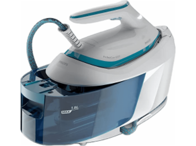 Philips PSG6022/20 2400 W Depósito de 1,8 L 6.5 bares SteamGlide Plus Blanco/Azul