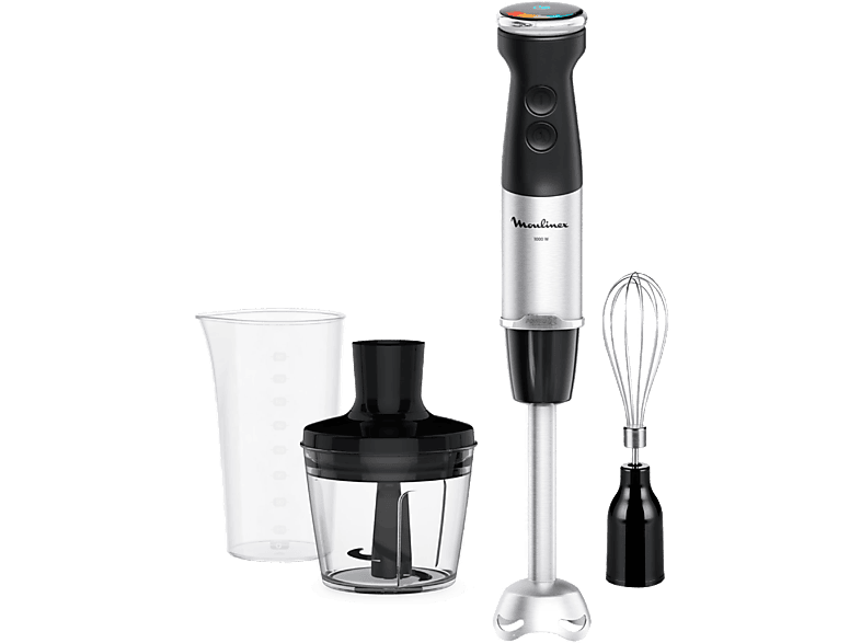Moulinex Quickchef+ 1000 W 20 Velocidades Cuchillas con Tecnología Powelix Negro