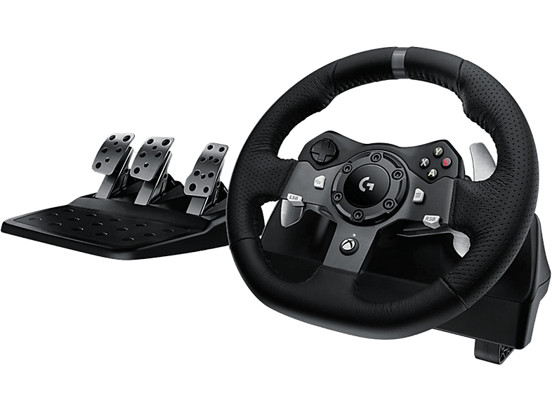 Logitech G G920 Driving Force Racing Wheel Pedales ajustables Para Xbox One/PC Force Feedback Giros de 900º Negro