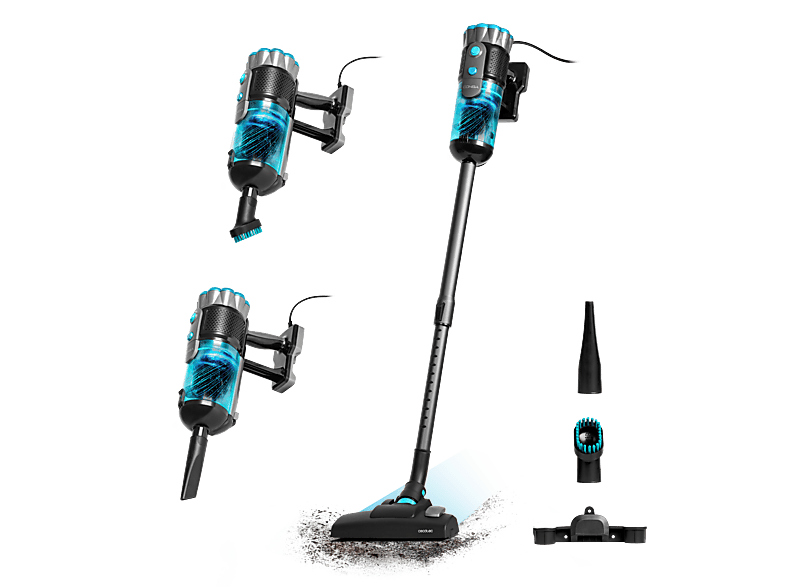 Cecotec Conga PopStar 600 Vital Con cable Ciclónico Sin bolsa 600 W 18 kPa Radio acción 6 m 500 ml Black