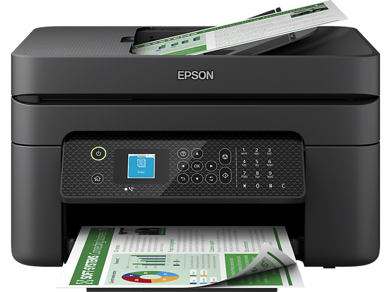 Epson WorkForce WF-2930DWF Inyección de tinta 10 ppm Fax WiFi Pantalla LCD Impresión Móvil Negro