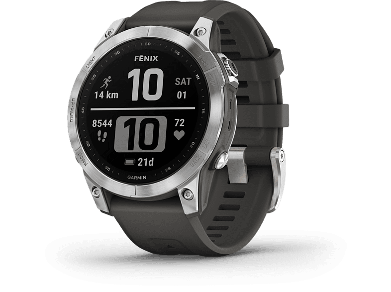 Garmin Fenix 7 Plata 125-208 mm 1.3 18 días Frecuencia cardíaca WiFi BT ANT+