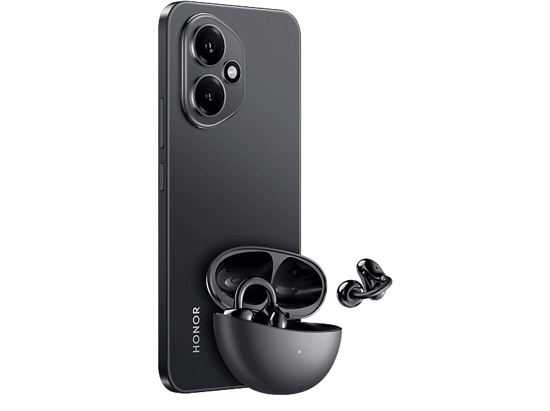 Honor 400 5G Midnight Black 256GB 8GB RAM 6.55 AMOLED Qualcomm Snapdragon 7 Gen 3 5300 mAh MagicOS 9.0 + Auriculares flip clip buds