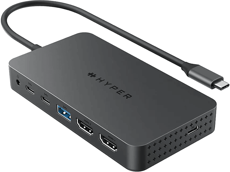 Hyper Next Dual 7 puertos HDMI USB-C USB-A 100 W Gris