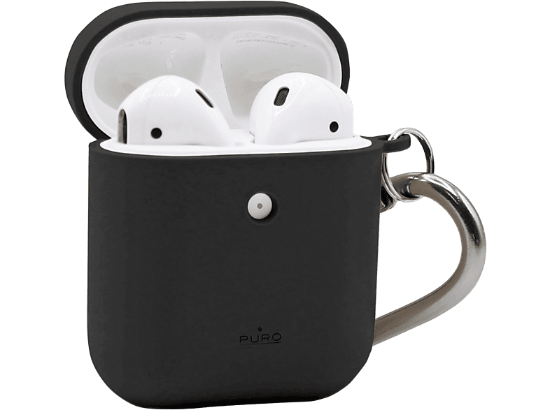 Puro PUAP018 Para Apple AirPods 100% biodegradable Gancho de aluminio Negro
