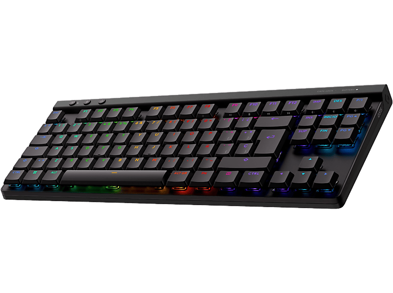 Logitech G G515 Lightspeed TKL Bluetooth USB Cable RGB Lightsync Teclas PBT Interruptores táctiles Personalizable Negro