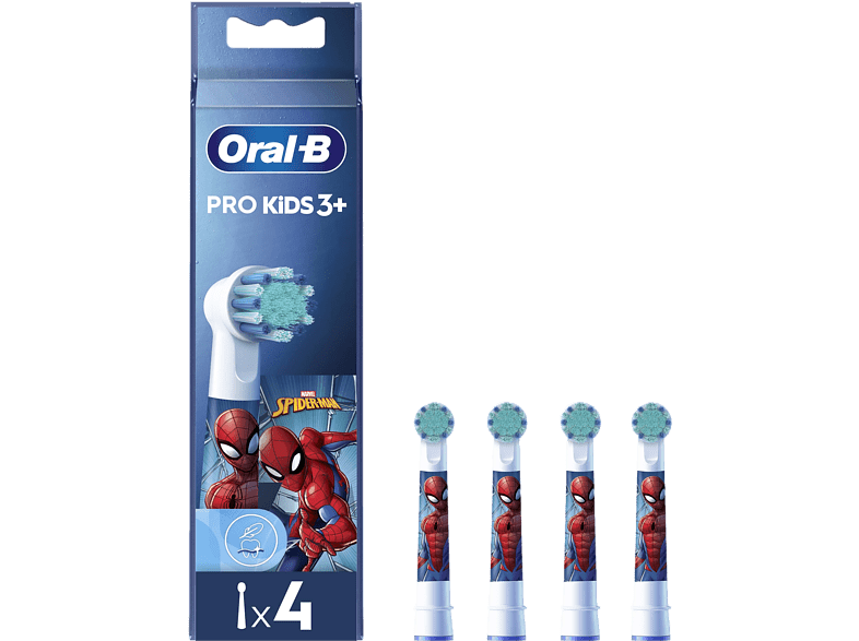 Oral-B Kids Cabezales De Recambio De Spider-Man Pack de 4 Unidades