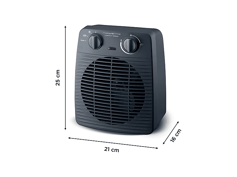 Rowenta SO221 2000 W 35 m² 2 Velocidades Calentamiento rápido Modo ventilador Apagado automático 1 Azul