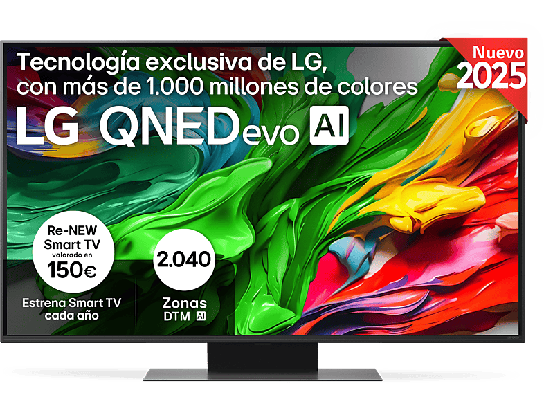 LG 50QNED87A6D UHD 4K Procesador Inteligente α7 AI Processor 4K Gen8 Smart TV DVB-T2 (H.265) Ashed Blue
