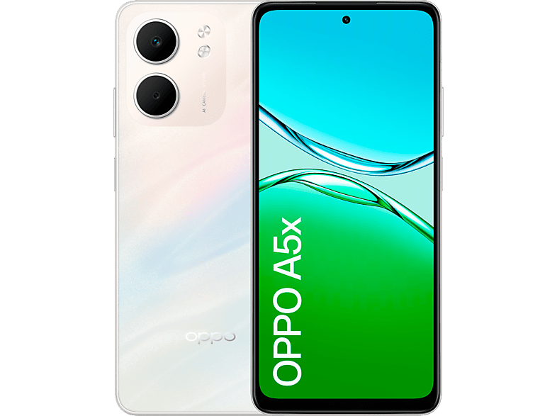 OPPO A5x Laser White 128 GB 4 GB 6.67 LCD 1000 nits Snapdragon® 6s 4G Gen 1 6000 mAh