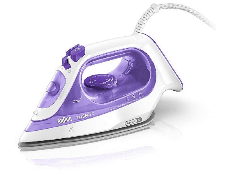 Braun TexStyle 3 SI3042VI 2350W Suela 3D 45g/min Blanco/Violeta