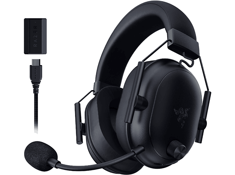 Razer Blackshark V2 Hyperspeed Bluetooth Micrófono flexible Audio espacial THX Negro