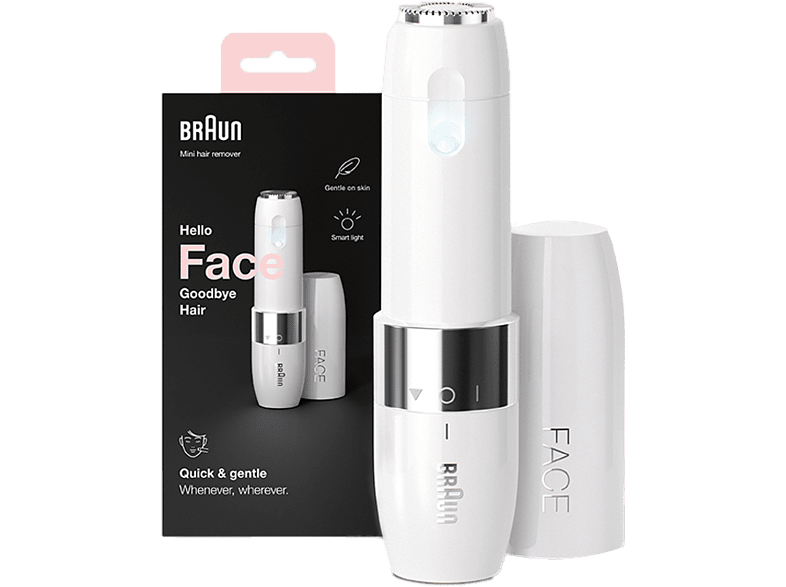Braun Face Mini FS1000 Rápida y suave Fácil de llevar Con luz Blanca