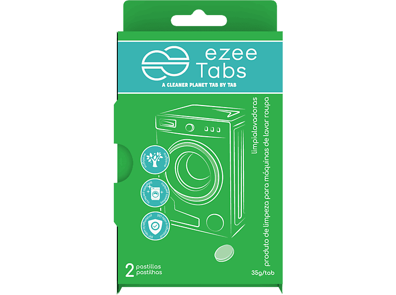 Ezeetabs Para lavadoras 2 pastillas 35 gr Verde