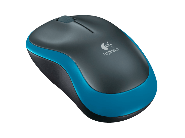Logitech M185 nano receptor 2,4GHz color azul y negro
