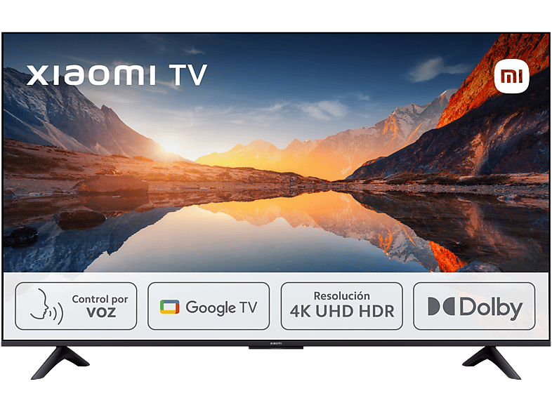 Xiaomi A 2025 65 HDR 4K Smart TV (Google TV) Dolby Audio DTS Virtual:X Control por voz Black