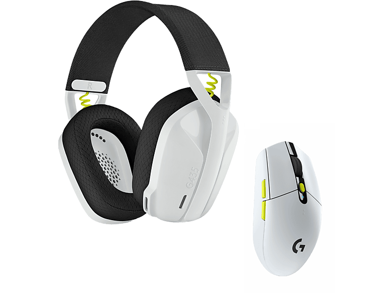 Combo LogitechG G435 SE + Ratón gaming G305 SE LIGHTSPEED Bluetooth/USB PC/Mac PS/Nintendo Multiplataforma Micrófono Blanco