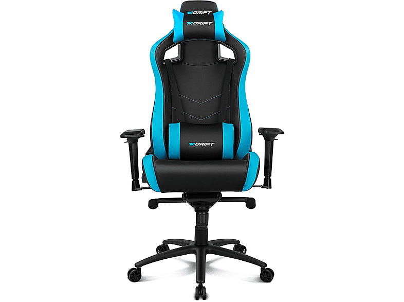 Drift DR500BL Reposabrazos 4D Cojín cervical y lumbar Reclinable Giratorio