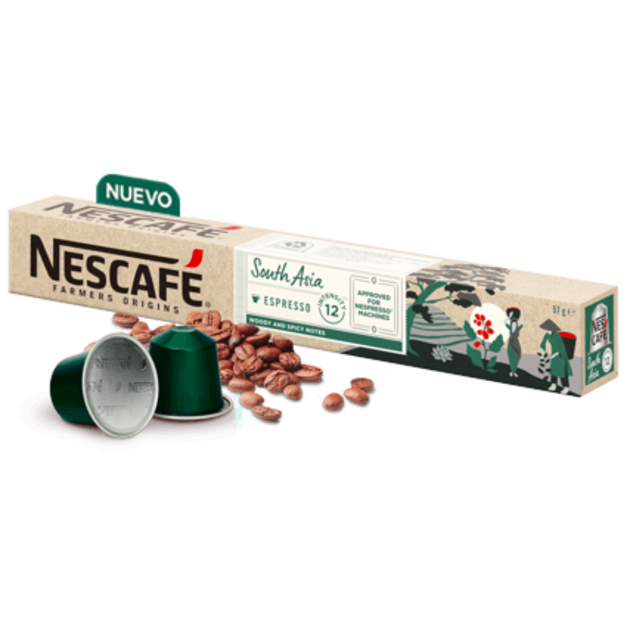 Nescafé South Asia Espresso Farmers Origins 10 cápsulas Compatible Nespresso