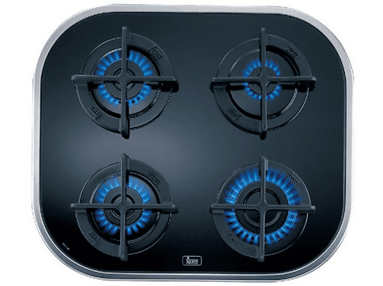 Teka 10205083 CG.1 4G-AI-AL  4 zonas Gas butano Polivalente 59 cm Negro