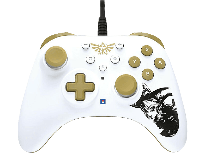 Hori Turbo Legend of Zelda Para Nintendo Switch Con Cable Blanco