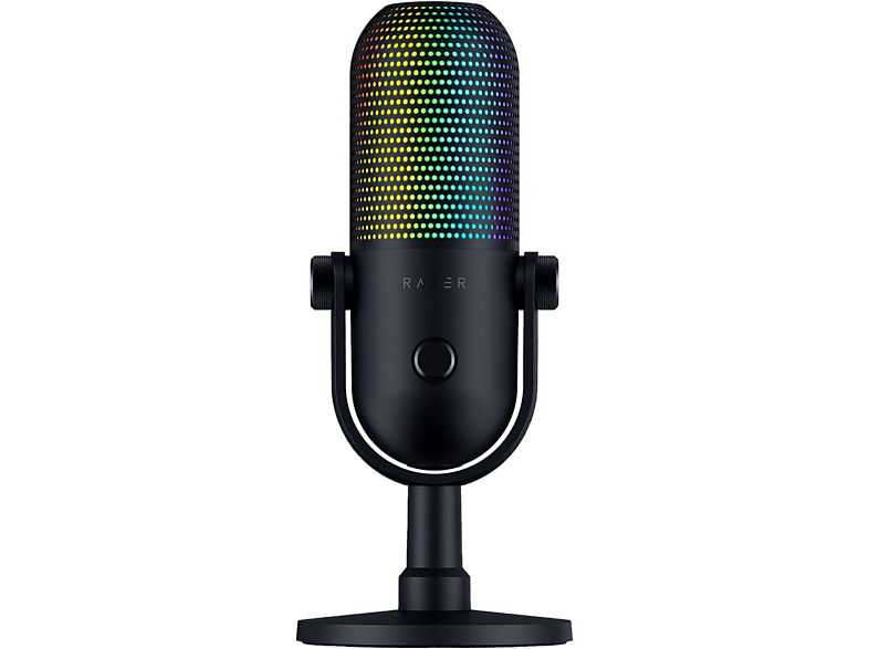Razer Seiren V3 Chroma USB Iluminación reactiva para juegos y streaming con tecnología Razer Chroma RGB Negro