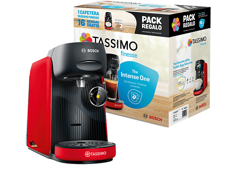 Bosch TAS16B3C1 0.7 l 3.3 bar 1400 W 1 x Pack Tassimo regalo Rojo