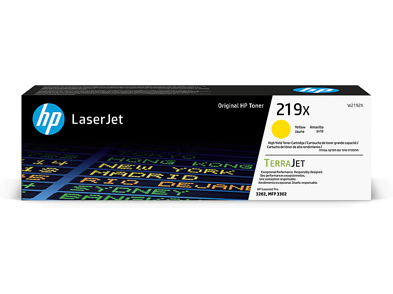 Tóner- HP 219X de alta capacidad Laserjet Aproximadamente 3200 páginas HP Planet Partners Amarillo