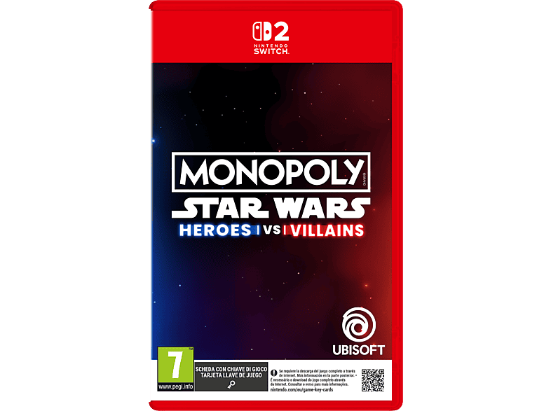 Nintendo Switch 2 Monopoly: Star Wars™ Heroes vs. Villains (Game Key Card)