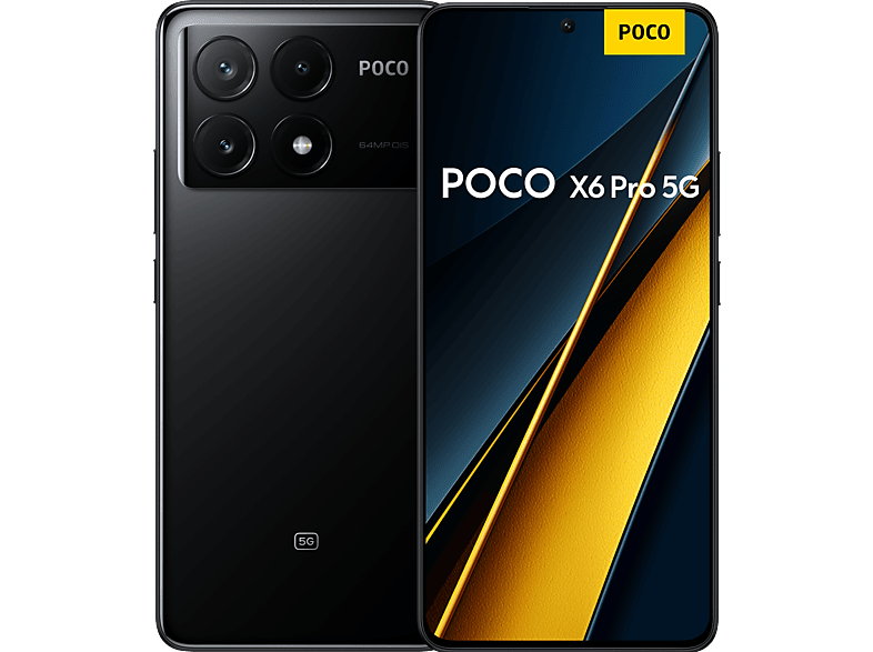 Poco X6 Pro Negro 512GB 12GB RAM 6.67 AMOLED 1,5K Dimensity 8300-Ultra 5000 mAh Xiaomi HyperOS Android,