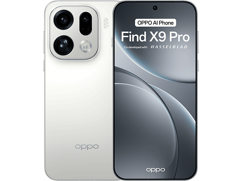 OPPO Find X9 Pro Silk White 512 GB 16 GB RAM 6.78 AMOLED ProXDR Gorilla Glass 120 Hz MediaTek 9500 7500 mAh