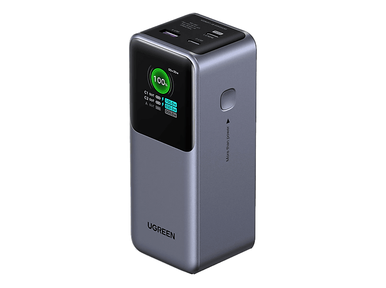 Ugreen UGR35524B Universal 2xUSB-C 1x USB-A 130 W 20000 mAh Gris