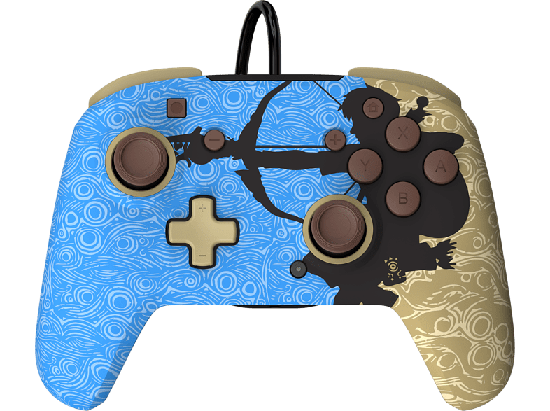 PDP Rematch Wired Controller Ancient Arrows Para Nintendo Switch Con Cable Azul