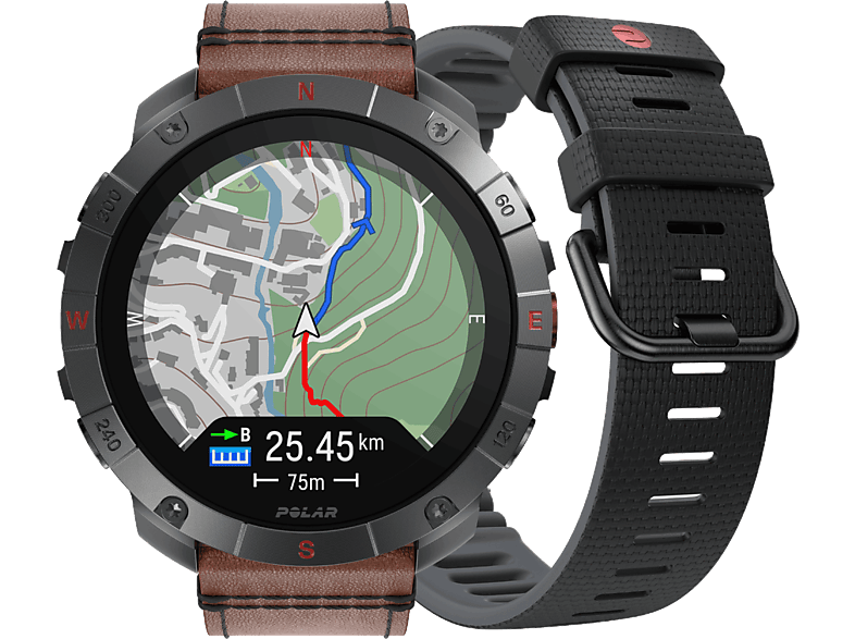 Polar Grit X2 Pro Titanio 130-215 mm Pantalla táctil AMOLED 1.39 Registro salud 24/7