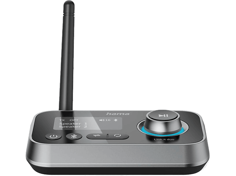 Hama 00205322 Transmisor y Receptor Bluetooth Rango 10 m Negro